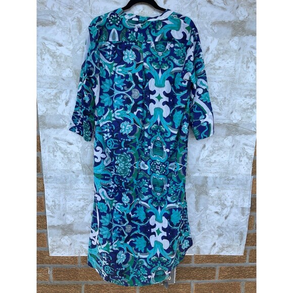 Antica Sartoria by Giacomo Cinque Maxi Dress Kaftan Boho Artsy size large - Picture 10 of 12